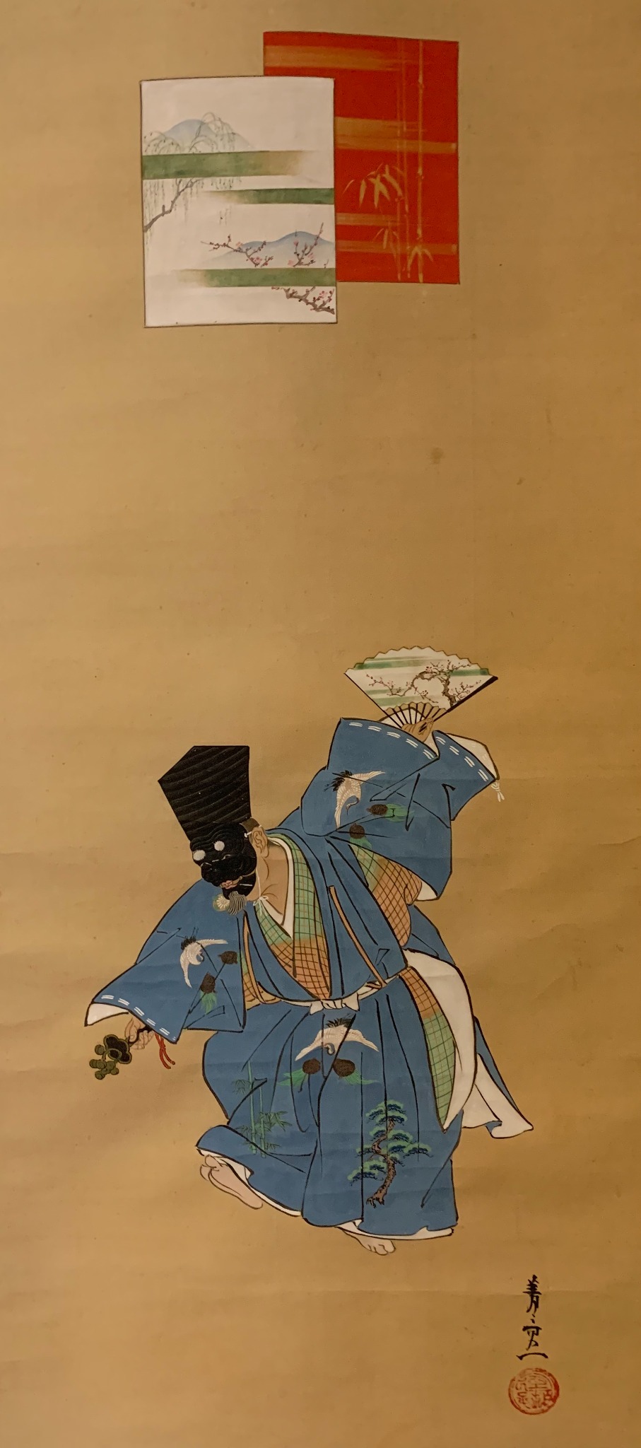 能の舞を描いた古画